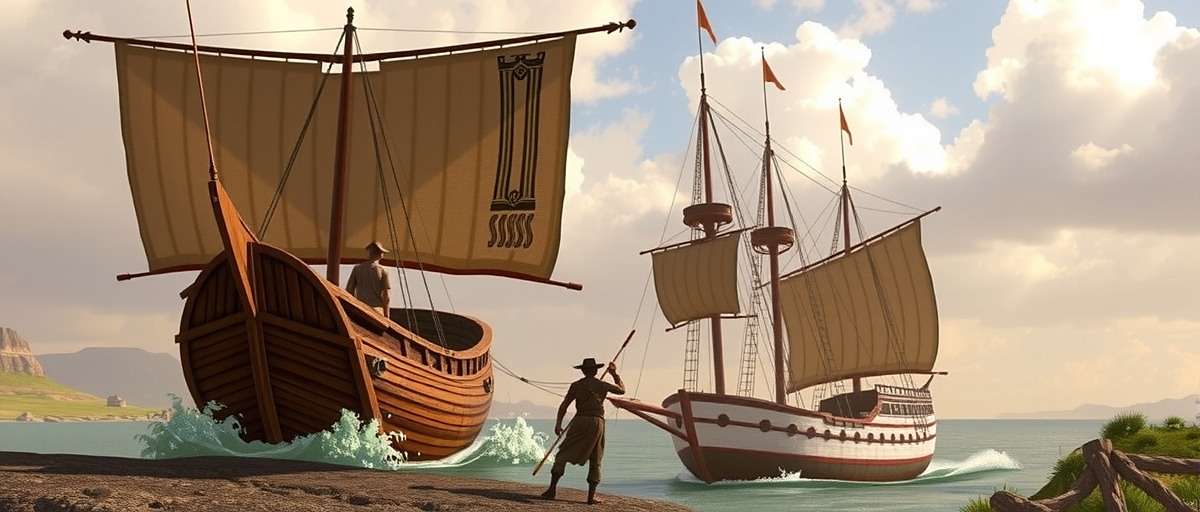 Cumin Crossing Indian Trail upcoming content preview showing ancient trade ships and new international merchant characters